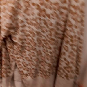 Psatel Leopard print long sleeve shirt size L